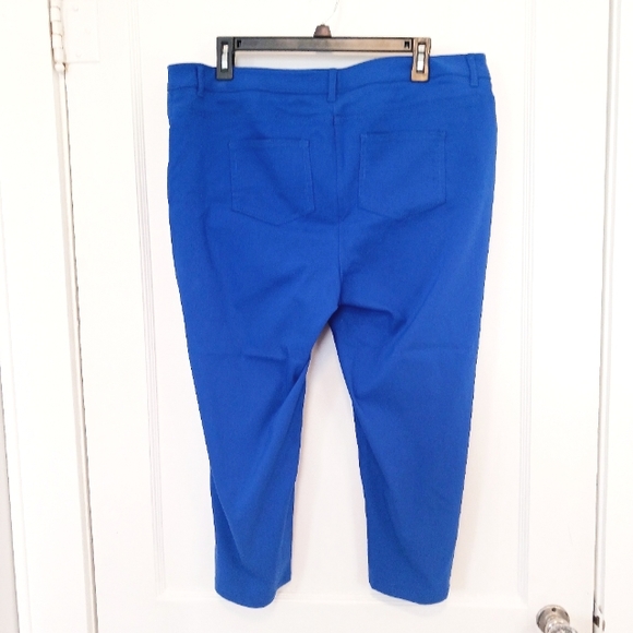 D.F.A New York Blue Cropped Jeggings SZ 14 EUC - Picture 2 of 6
